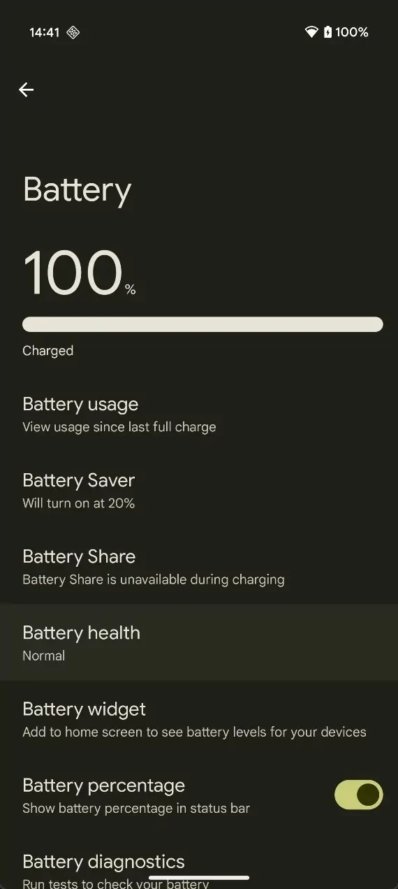 Android 16 introduserer etterlengtet funksjon: Batterihelsestatus blir tilgjengelig 2 Pasted 30