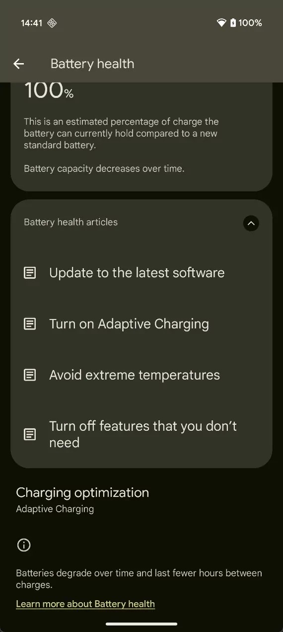 Android 16 introduserer etterlengtet funksjon: Batterihelsestatus blir tilgjengelig 4 Pasted 32