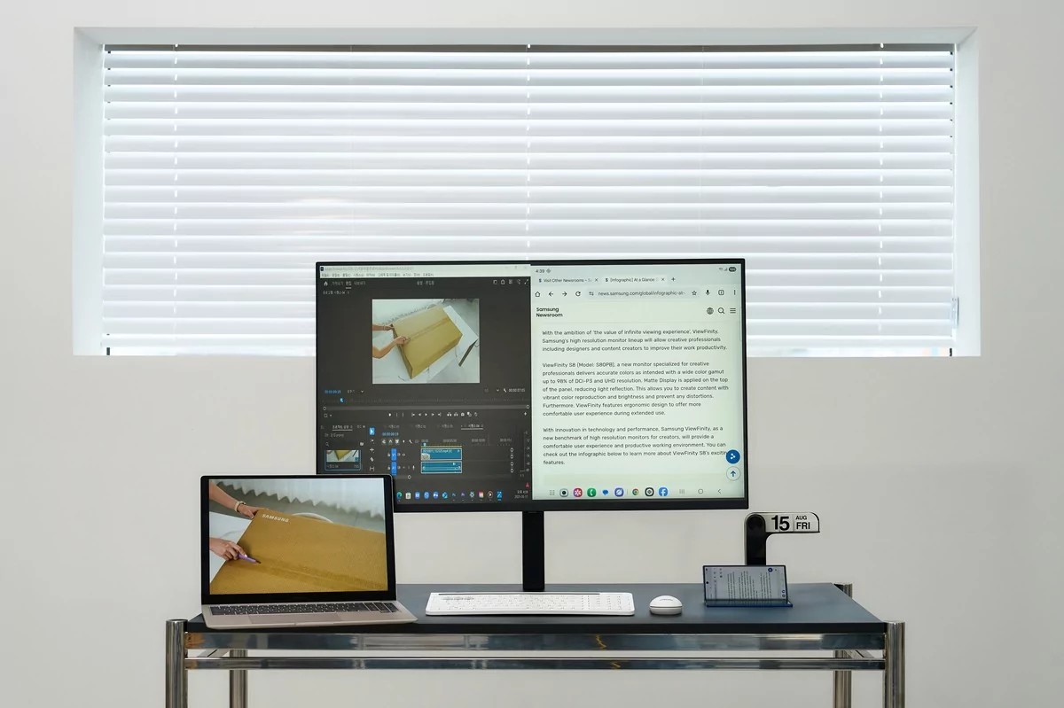 Samsung ViewFinity S8 37″: Perfekt balanse mellom 32″ og 43″ – med funksjoner proffene vil elske 3 Bilde: Samsung