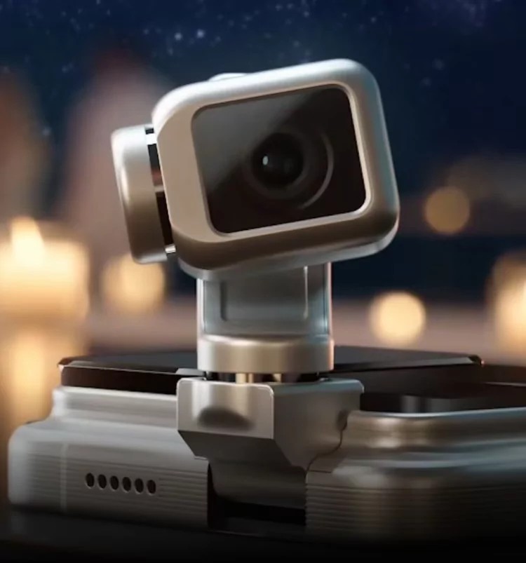 HONOR Robot Phone: Futuristisk mobil med levende AI-kamera 2 Selve kameramodulen er massiv, delt inn i to deler, og ligner en animert figur fra en Pixar-film. Dette lar kameraet bevege seg, rotere og filme fra forskjellige vinkler.