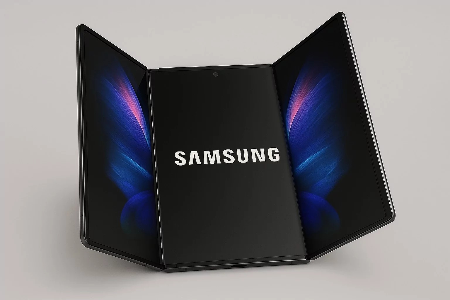 Dette er fremtidens mobil: Samsung Tri-Fold Phone kan brettes to ganger