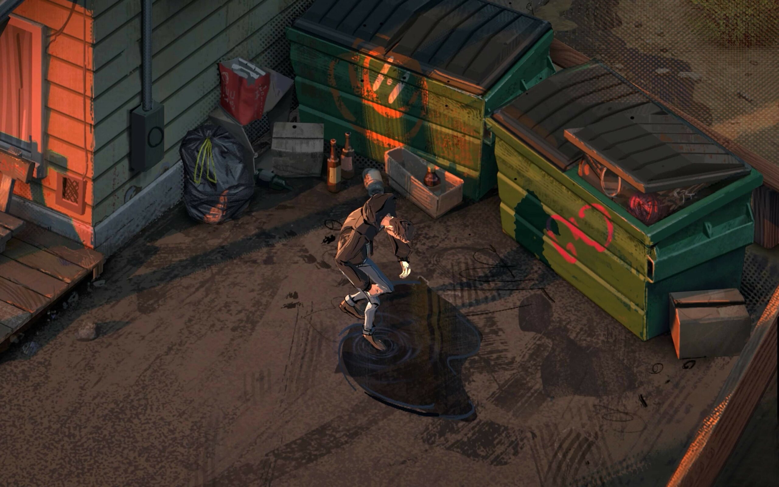 I Disco Elysium har du fra den aller første scenen når du våkner på hotellet tusen alternativer for hvordan du kan drepe deg selv, undergrave handlingen eller forvrenge logikken. Rue Valley, derimot, er et klassisk oppdrag som ikke lar deg gå lenger før du finner riktig toneart eller sier riktig dialoglinje.